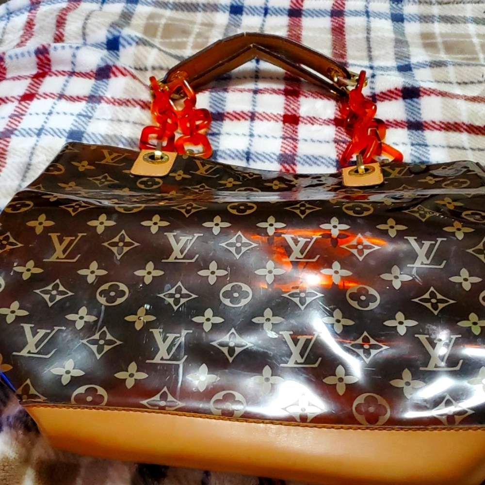 Louis Vuitton see thru satchel or purse